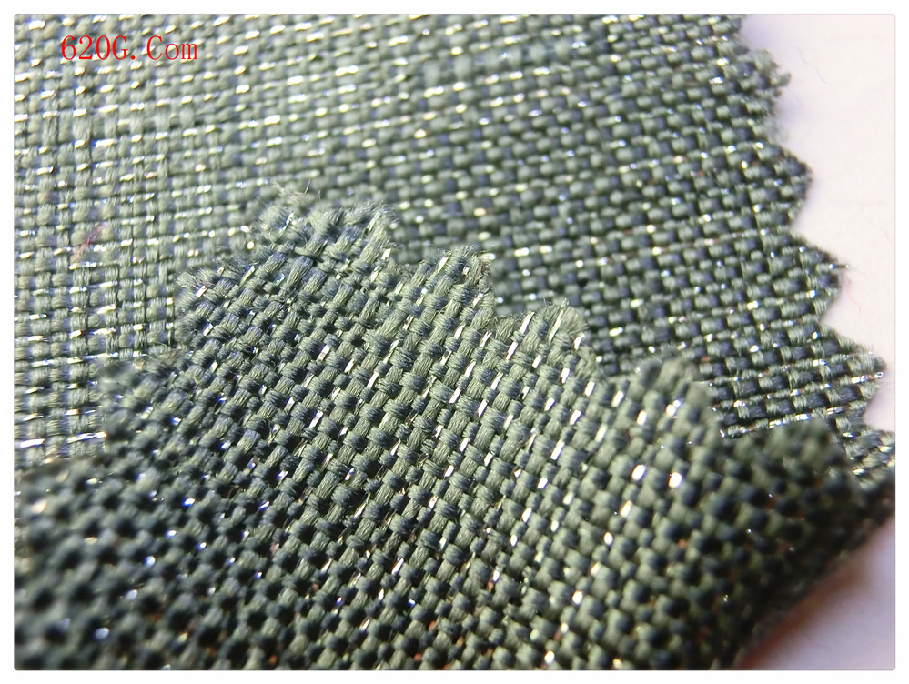 超密金丝麻布 双色布料 