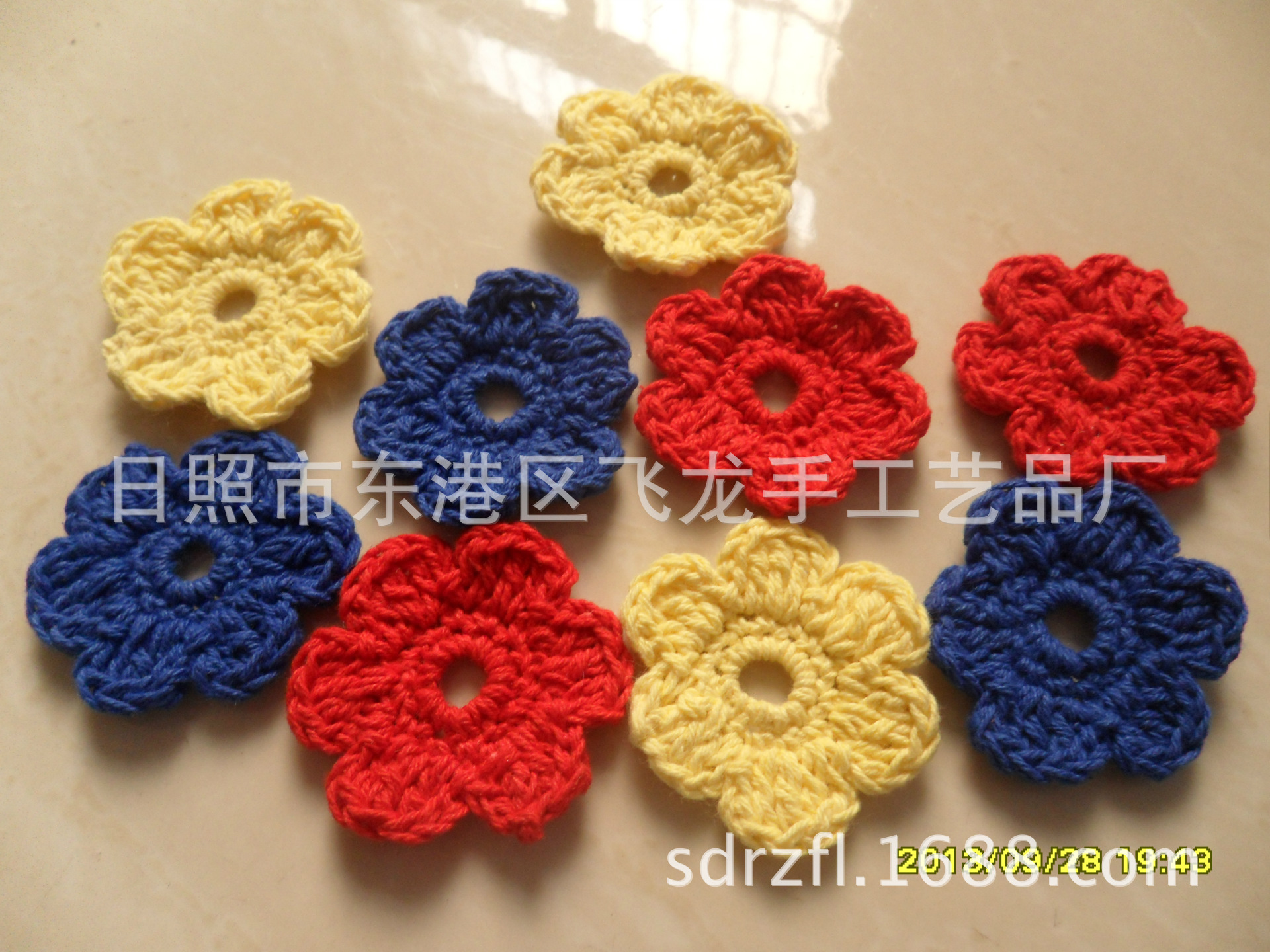 加工手钩花．手勾花．手工花.钩编花.手勾胸花.