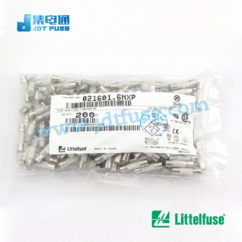 021601.6MXP 力特Littelfuse   5*20陶瓷管1.6A250V保险丝
