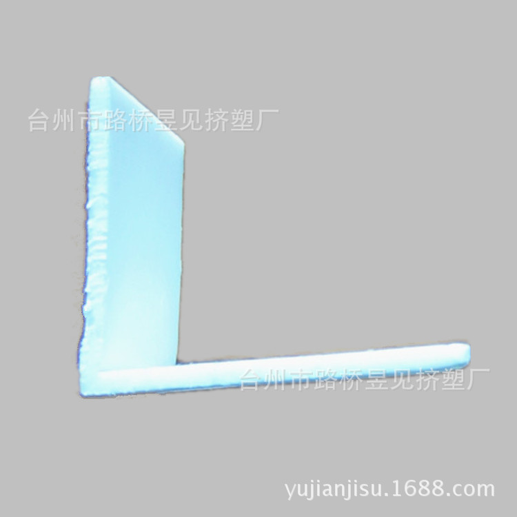 Productos de extrusión de plástico PVC de ángulo recto de plástico de tipo L bandas de borde de PVC duro perfil de fabricación de extrusión