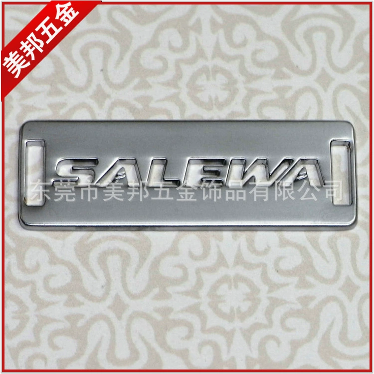 Одежда обувь и шляпы логотип знак металлического покрытия знак багаж товарный знак Высокое качество Прочный знак цинковый сплав