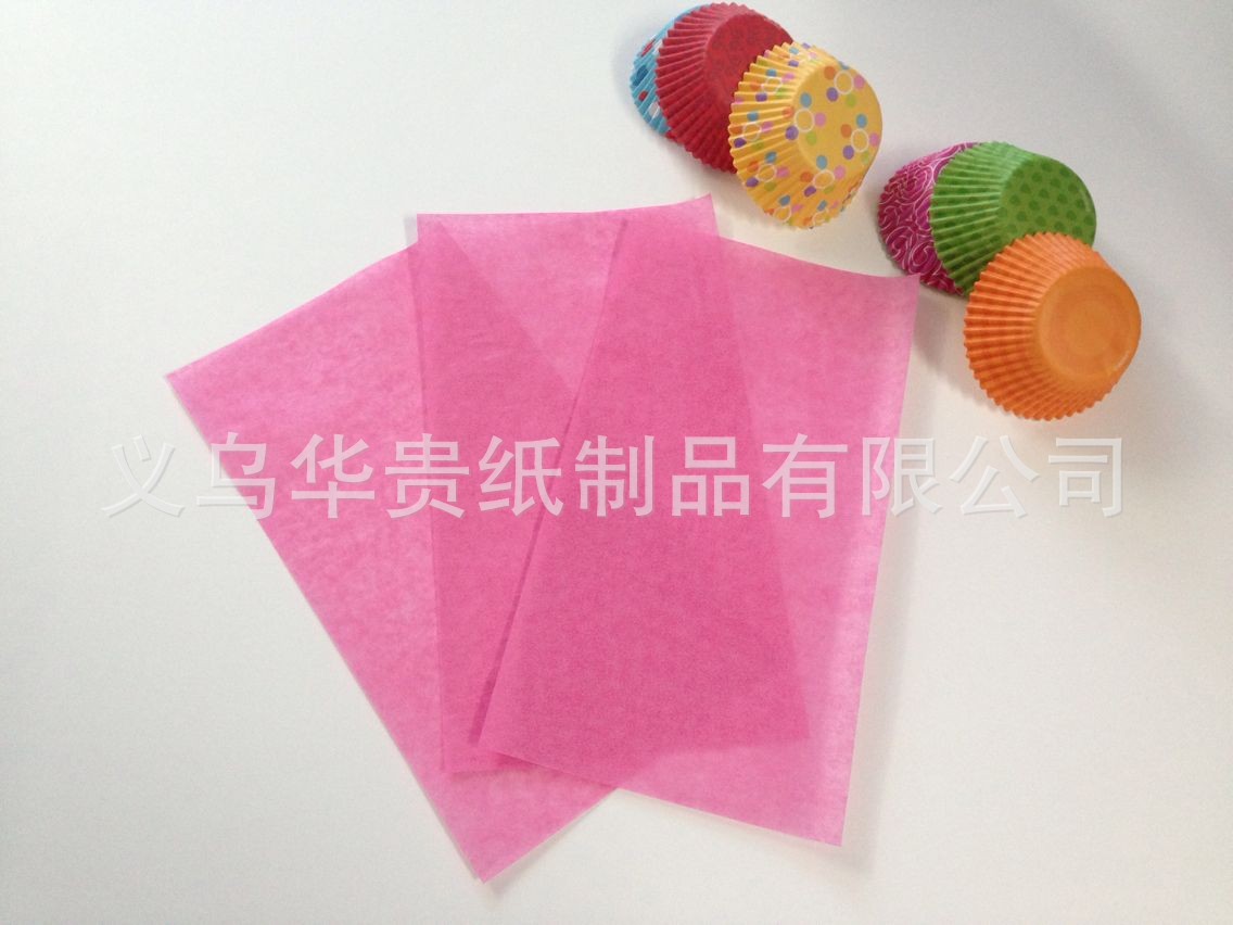 40g粉红防油纸 颜色鲜艳喜庆 拉力好防水渗透 现货供应 加工分切