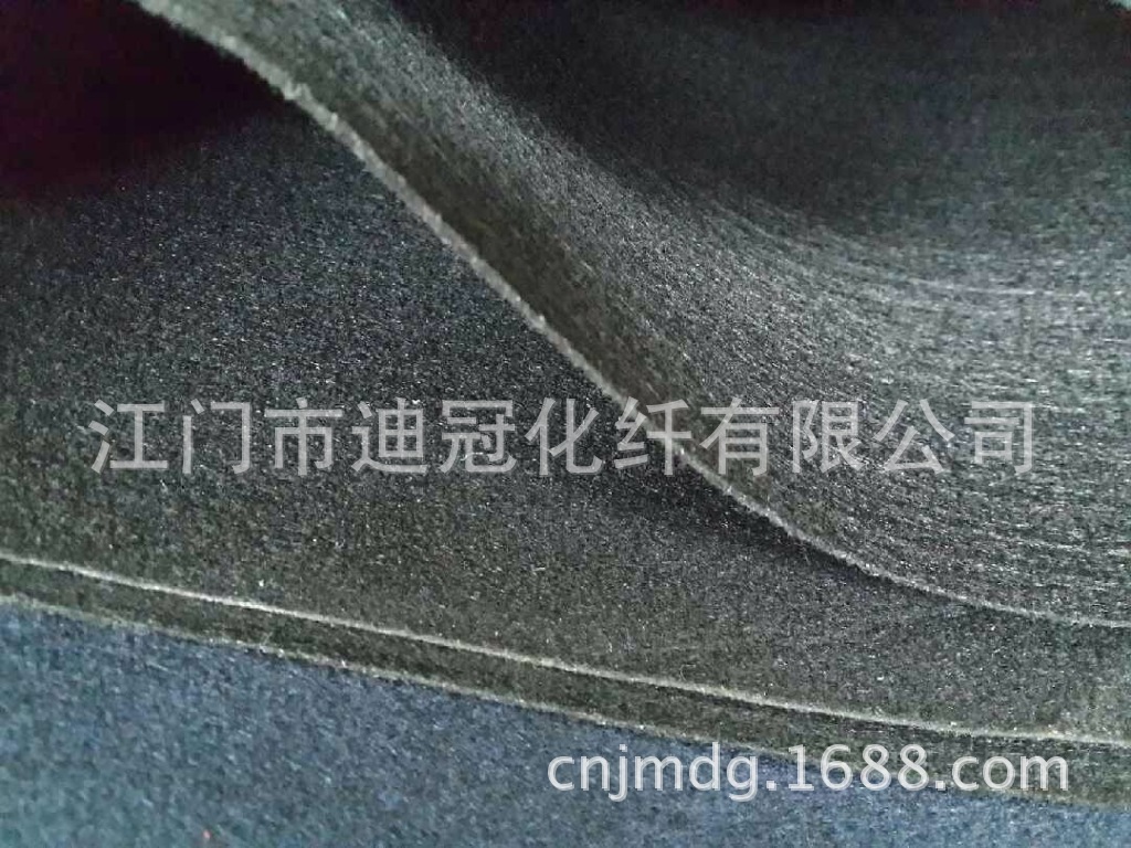 现货2mm黑色毛毡布DIY手工不织布戟绒针刺无纺布Felt3.60元/码
