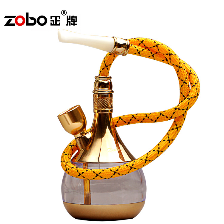 ZOBOGenuine High-end Hookah Pot Dual-purpose Hookah Smoking Set For Smoking Shredded Tobacco Dual-purpose Pipe ZB-505