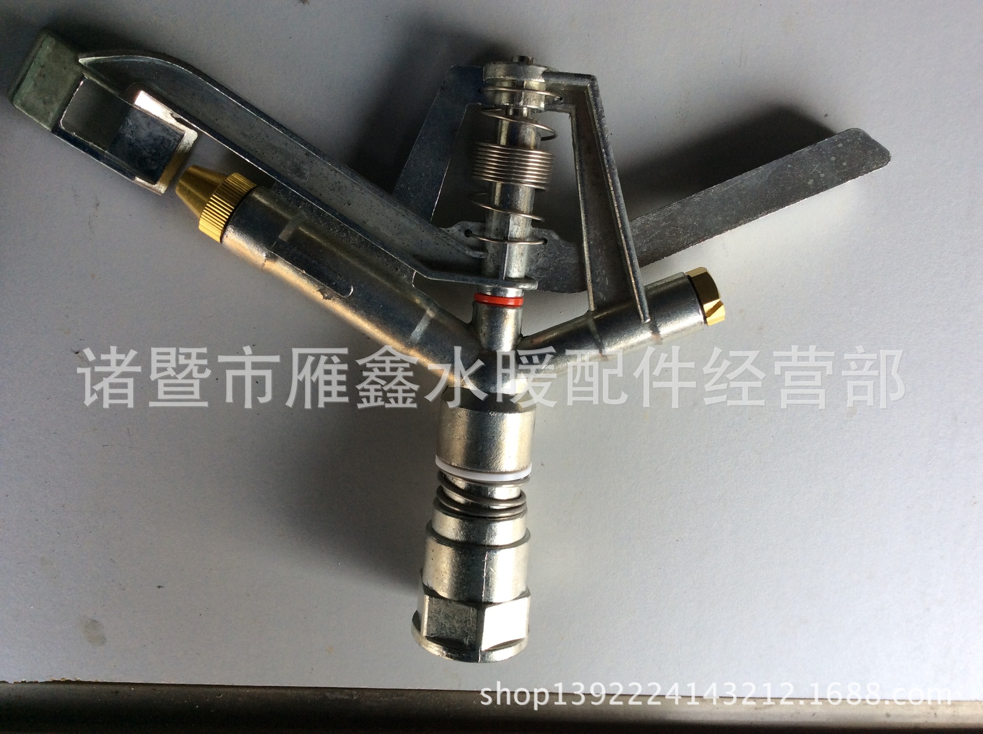 双喷口 360度 农用 旋 喷灌 锌合金草坪喷头 园林 摇臂喷头