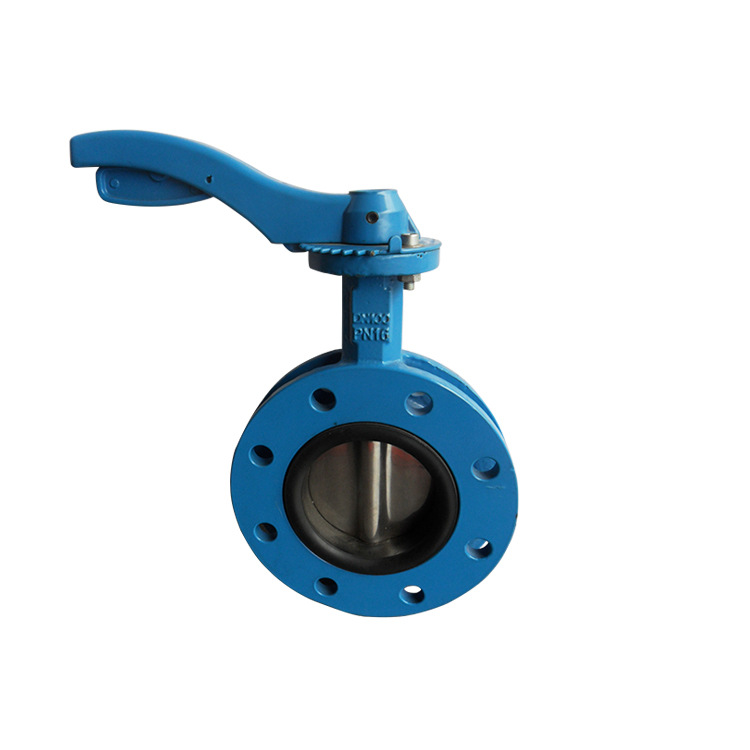 四氟胶蝶阀蓝色