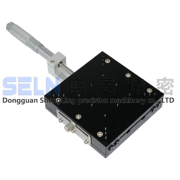 供应 LX120-C精密微调手动位移平台 X轴交叉直线运动导轨位移滑台