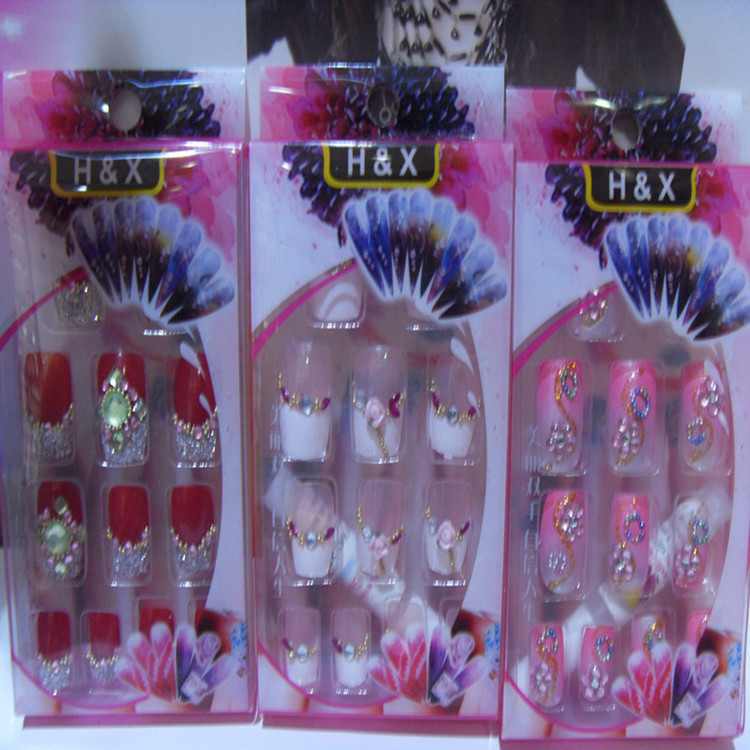 12 pieces of painted stick drill full stick nail fast nail need to be prepared can be mixed batch factory clearance fake nails