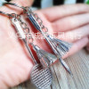 Accessory, metal keychain for badminton, Birthday gift