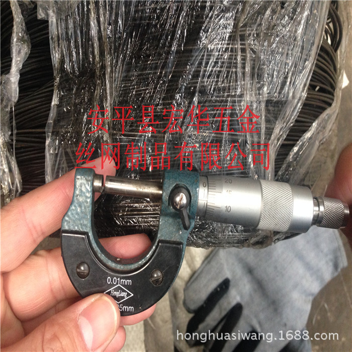 实体厂家生产BWG16黑铁丝 黑退火丝 打包用黑铁丝
