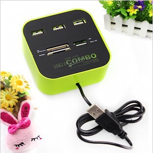 工厂直销 电脑扩展接口usb分线器集线器COMBO HUB转换器读卡器|ms