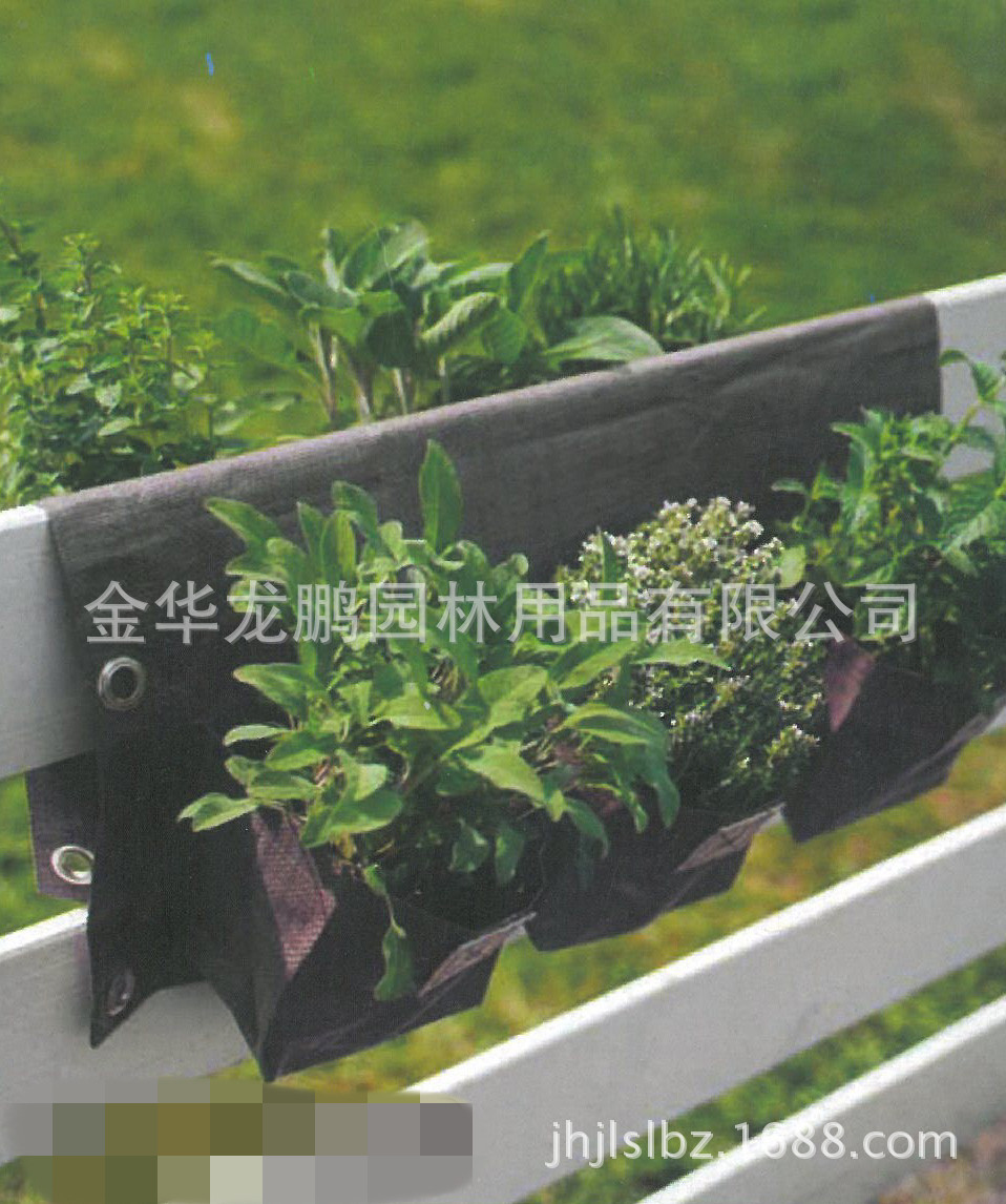 各种材质的悬挂式种植袋、壁挂式种植袋、花草园艺种植袋