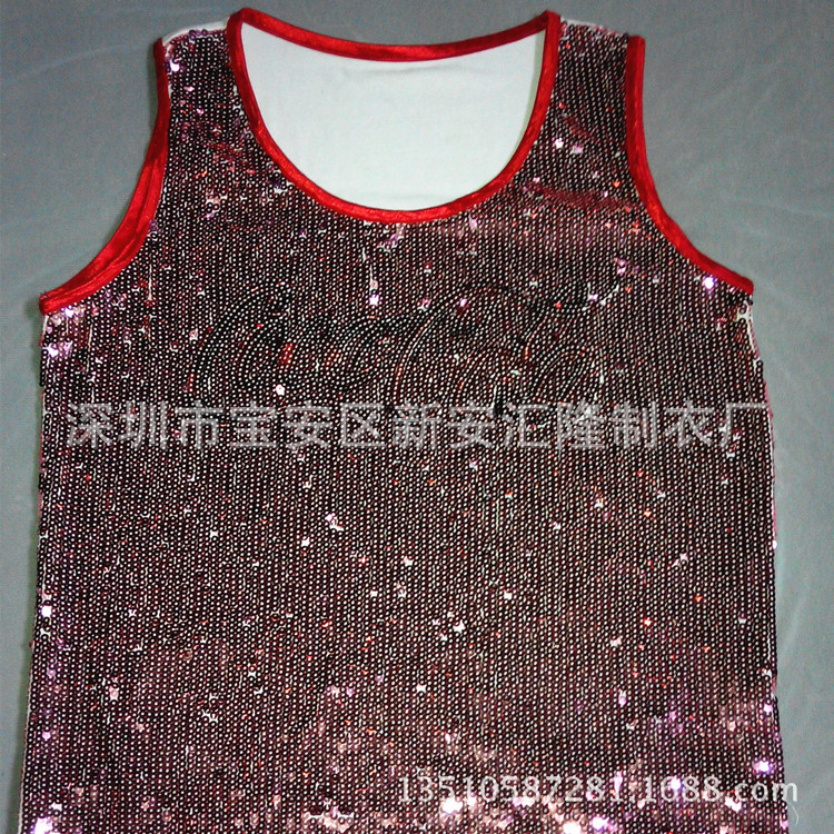 实产实销 打带电脑花边 珠片 专业品牌店设计打版半成品服装