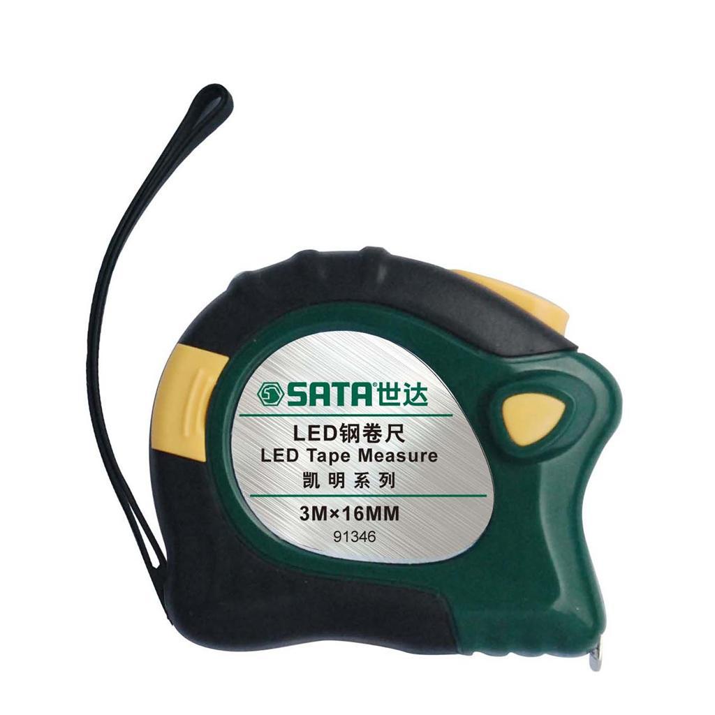 世达LED自照明公制钢卷尺3米 5米