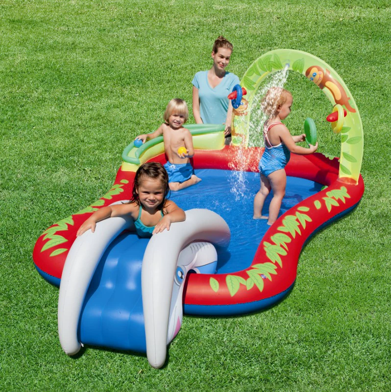 Đặc biệt cung cấp bestway53051 trẻ sơ sinh con giải trí gia đình lâu đài hồ bơi đồ chơi inflatable hồ bơi