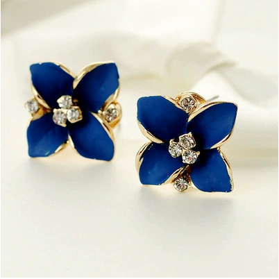Пусеты Classic Gardenia Hot Selling Ladies Drilling Diamond Earings Ear Cycus