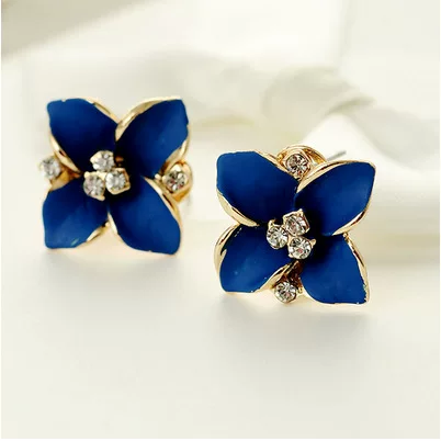 Пусеты Classic Gardenia Hot Selling Ladies Drilling Diamond Earings Ear Cycus