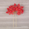 Matte hair accessory for bride handmade, Chinese hairpin from pearl, hairgrip