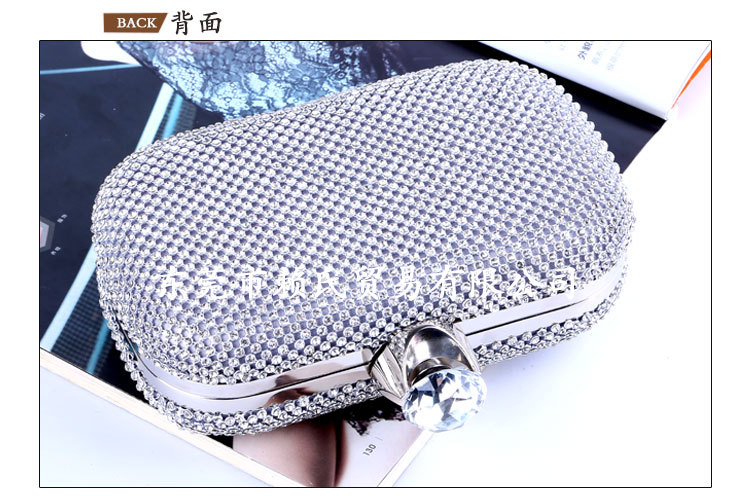 New Banquet Evening Bag Handmade Diamond Clutch Wholesale display picture 13