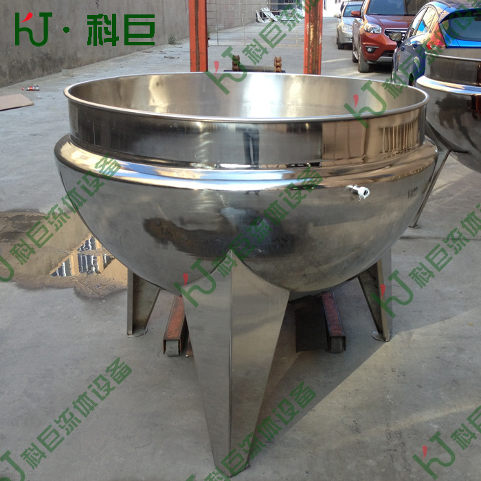 厂家不锈钢 蒸汽立式无搅拌夹层锅400L