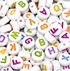 Boutique acrylic bead plastic beads Various styles of letters bead children DIY smart accessories