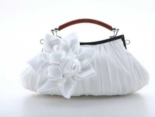 Princess sweet satin flower banquet bag handbag bridal bag dress bag cheongsam women's bag hand bag