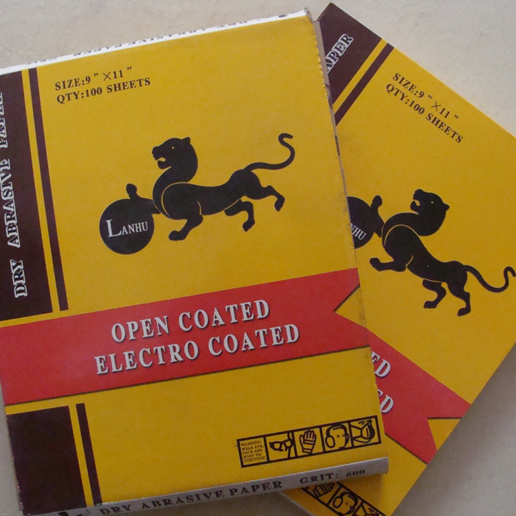 厂家直销蓝虎 干砂砂120#-2000# 干磨砂纸