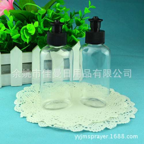 扁形洗洁精瓶 扁形洗手液瓶 100ml透明瓶
