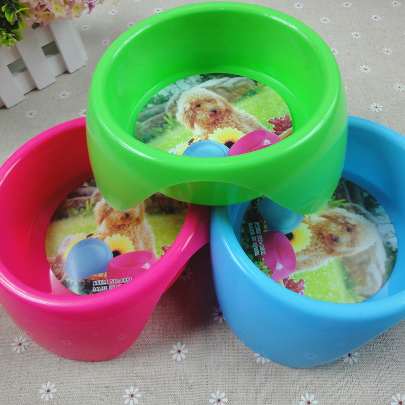 小号糖果色狗碗狗盆猫盆 宠物日用品批发 狗狗食具单碗|ms