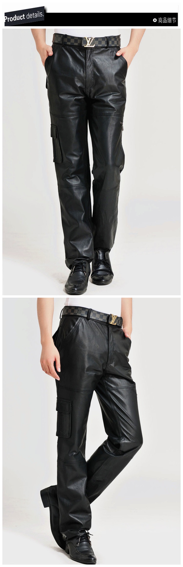 Pantalon cuir homme 2ULP - Ref 1491849 Image 8