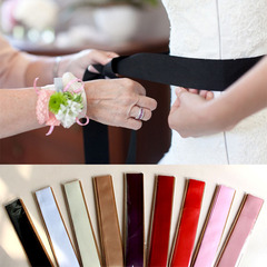 New Style Simple Vera Belt for Bridesmaid Dresses, Long DIY Bow Waist Decor, 9 Colors Wholesale XW34