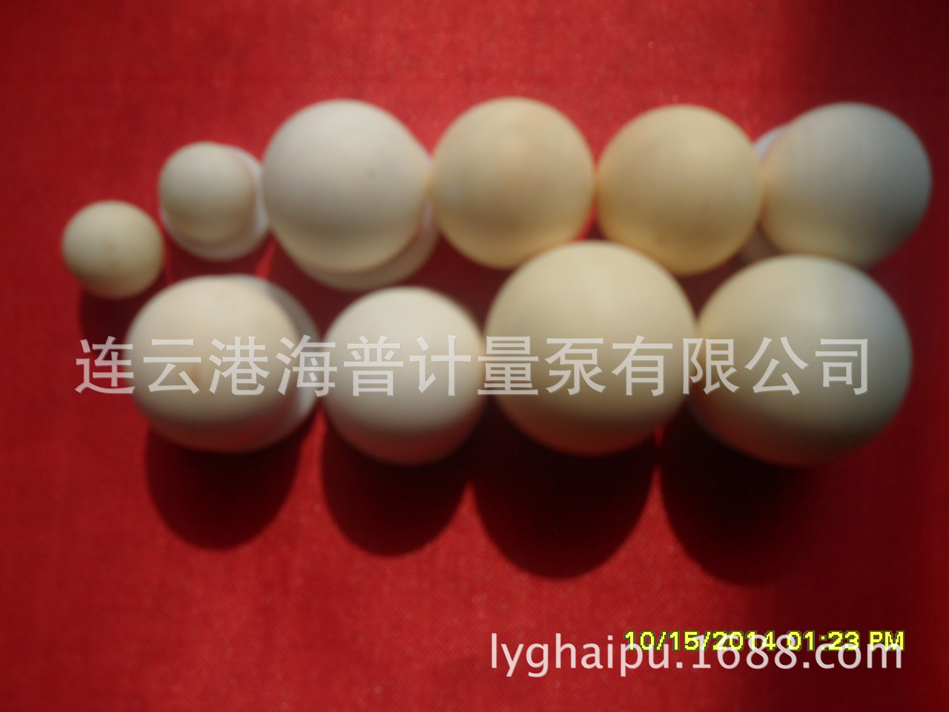 连云港海普供应5-50mm计量泵陶瓷球氟塑料球