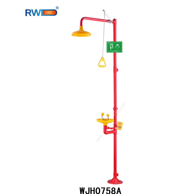 润旺达紧急喷淋洗眼器装置立式洗眼器安全淋浴器洗眼器
