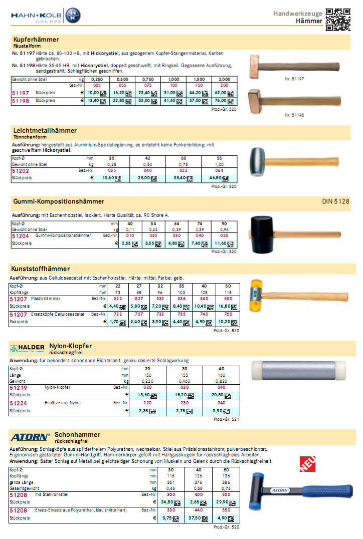 哈恩库博 无反弹锤 无反弹尼龙锤 双面锤 木锤 锤柄 锤柄安全楔