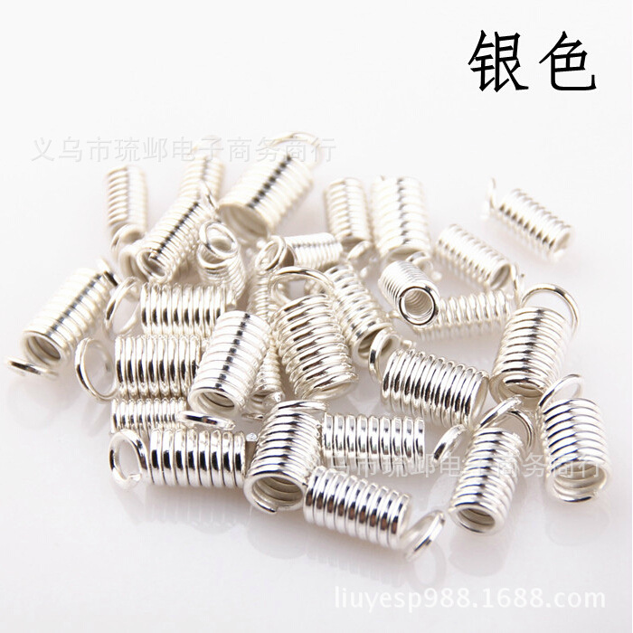 厂家批发 diy饰品材料配件 手工串珠 弹簧扣 皮绳扣 夹扣