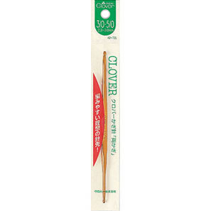 CLOVER #42735 handleless double-ended crochet hook size 3/0-5/0