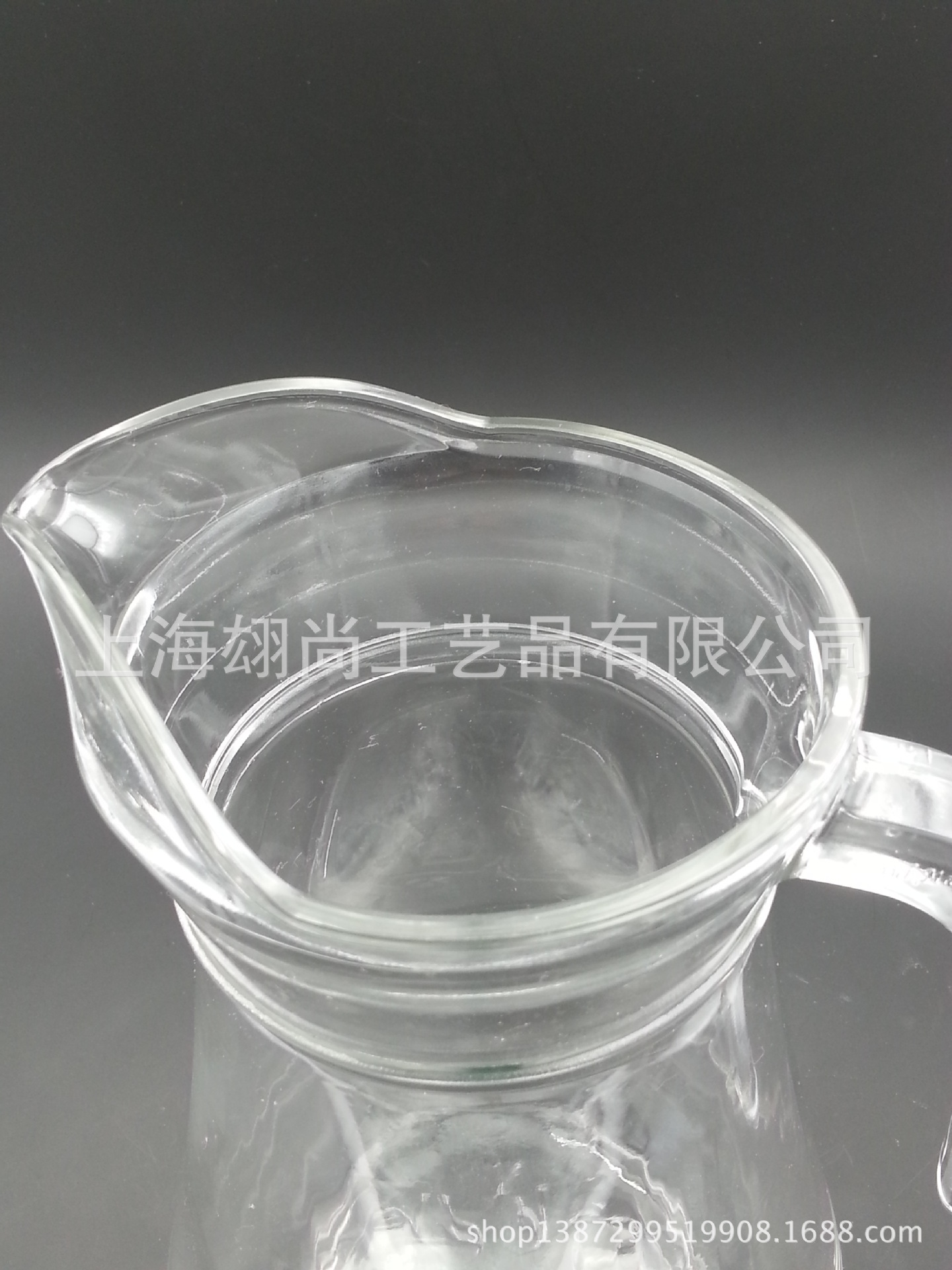 1.3L带手柄盖子扎壶印刷LOGO机制玻璃扎壶时尚创意玻璃壶一件起发-阿里巴巴