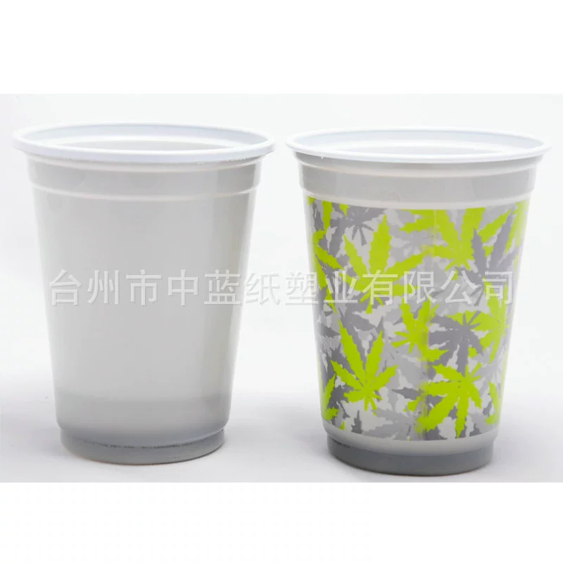Производственные поставки домашние одноразовые 18oz пластиковые стаканы из полипропилена, креативные цветные одноразовые стаканы