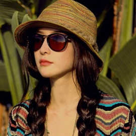 夏季小辣椒新款民族草帽 韩国礼帽女夏天沙滩波西米亚帽子