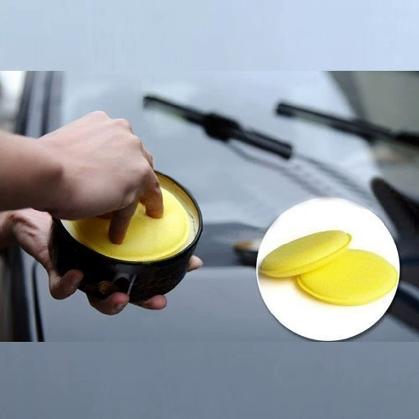 Автомобильная Вощеная губка круглая маленькая губка край прижимная Вощеная специальная губка край прижимная губка