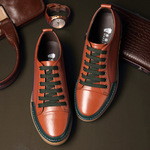 厂家直销春夏季韩版男士牛皮鞋潮流品牌男鞋子透气板鞋低帮休闲鞋