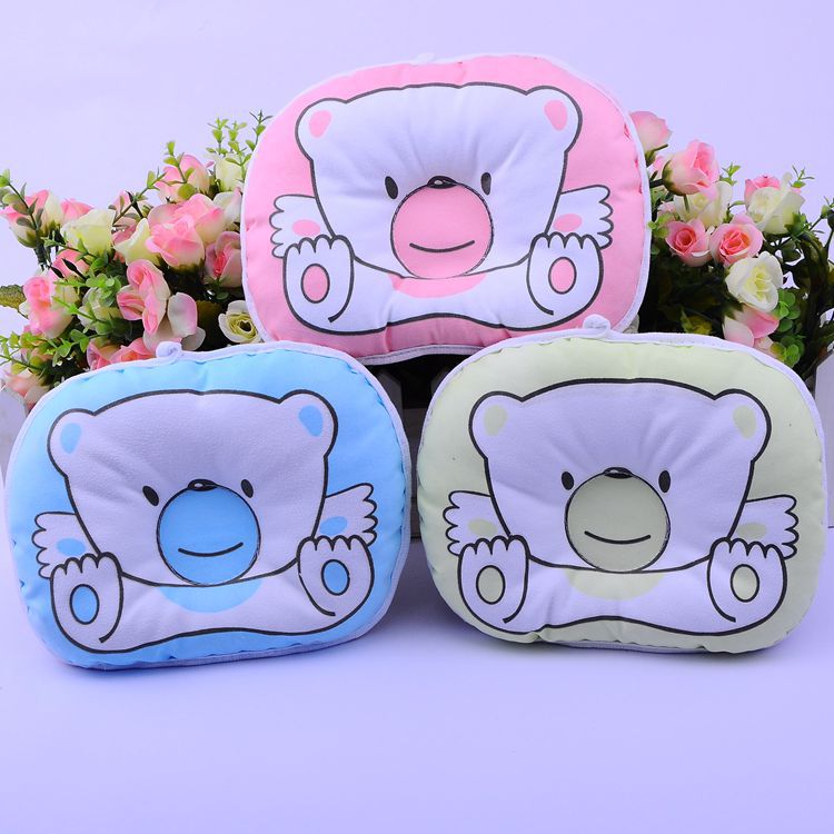 Baby Pillow Little Bear Pillow shape Newborn 0-1 baby Supplies Cotton Baby Pillow wholesale