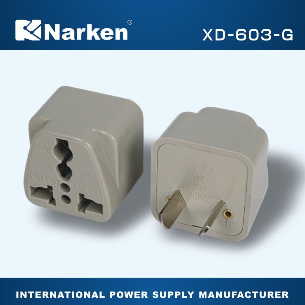 外国八字脚转换插头 旅行插 便携转换头