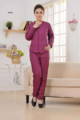 厂家直销韩版中老年加厚羽绒服套装女士保暖外套羽绒内胆套装批发|ru