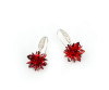 Earrings, wholesale, silver 925 sample, Korean style, floral print