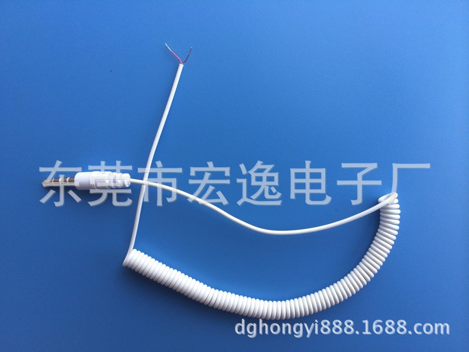 [工厂大量生产]手机自拍杆弹簧线　3.5ＭＭ接口弹弓线蓝牙快门线