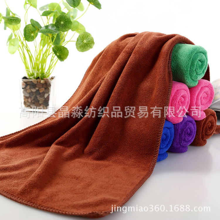 Gaoyang towel factory direct microfiber bath towel dry hair towel car towel large absorbent custom various specifications