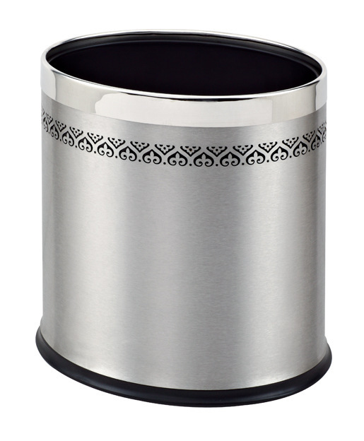 供应唐泰TONTILE椭圆双层镂空花垃圾桶GPX-45C（砂钢外桶）