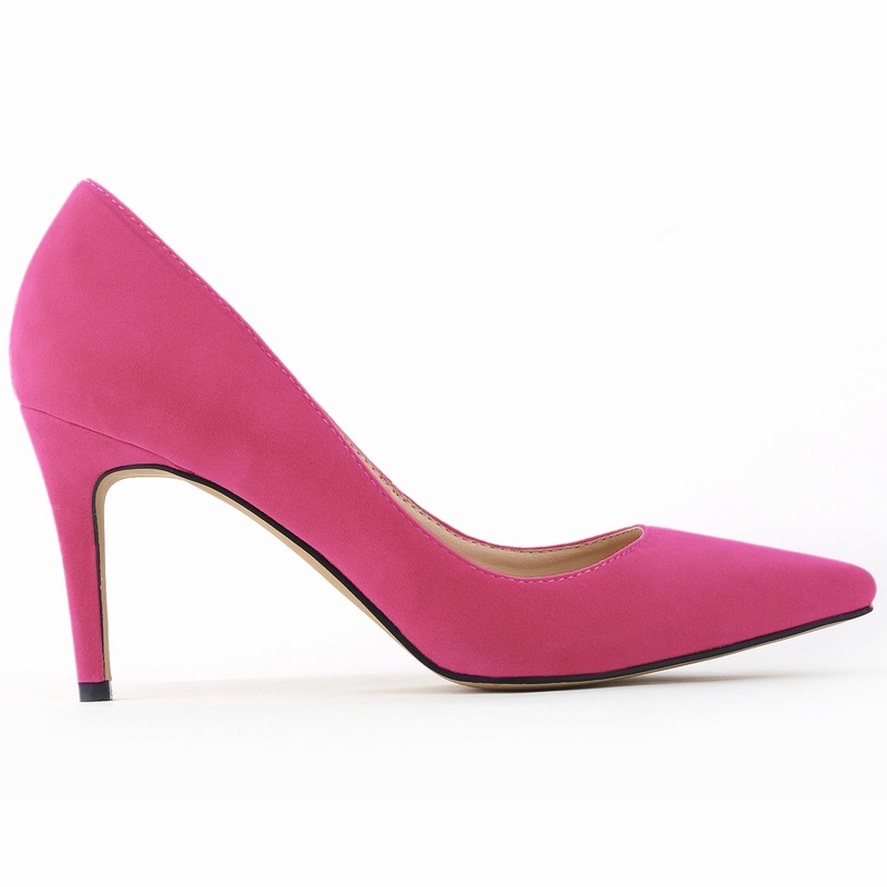 952-1 2017 spring and summer new sharp, high rose, pink, pink, OL, women's singles, wedding shoes.