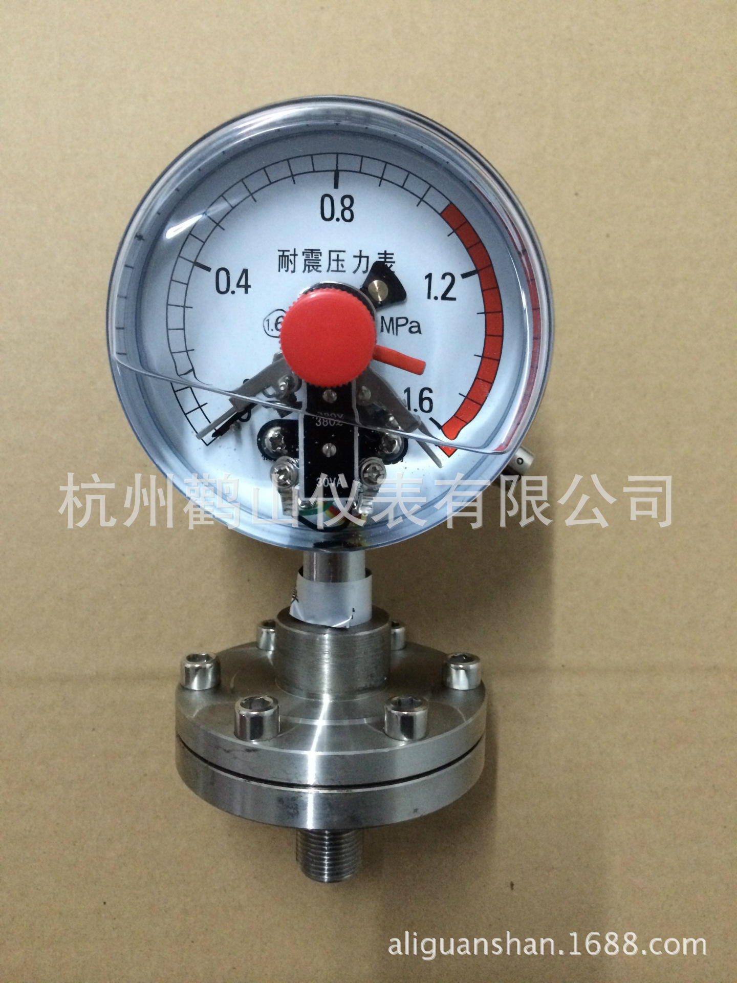 YNXC100/ML隔膜电接点压力表  耐震电接点压力表 螺纹连接 可定制